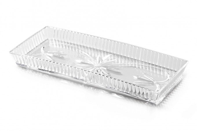 Tabuleiro Torta Cristal 330X140Mm  Ref.916                  