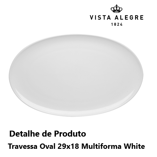 Travessa Oval 29X18 Cm Multiforma White                     