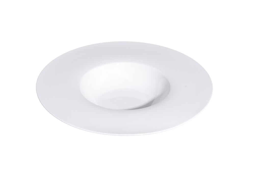 Prato Pasta/Risotto Porcelana Branco 25.5X4.8Cm             