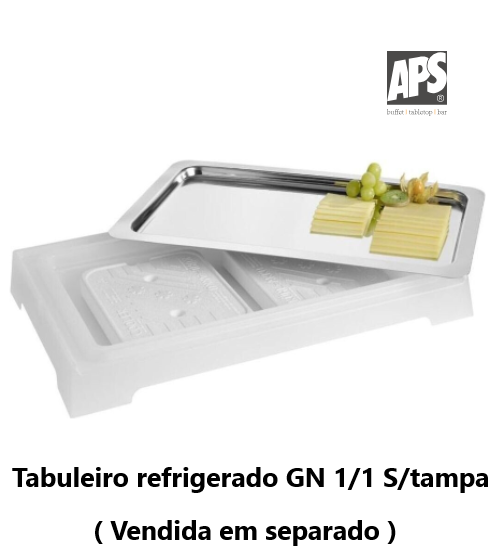 Tabuleiro Expositor Refrigerado Gn 1/1 S/Tampa 11503 ( Aps) 