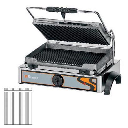 Grelhador Simples Canelado Gr 6.1 3000W (Fiamma)            