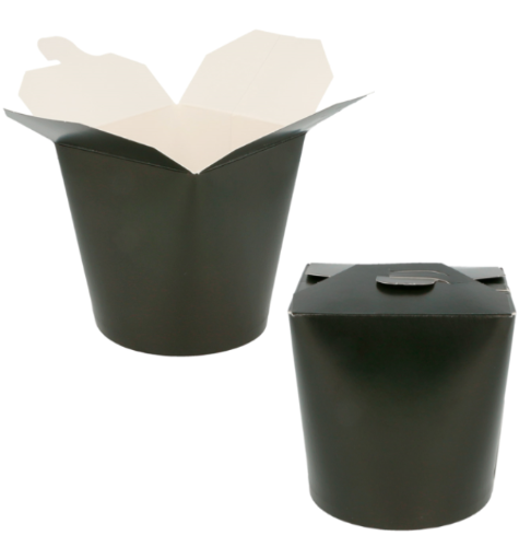 Embalagens P/Microondas-480Ml Ø8X9 Cm Preto 50Unid          