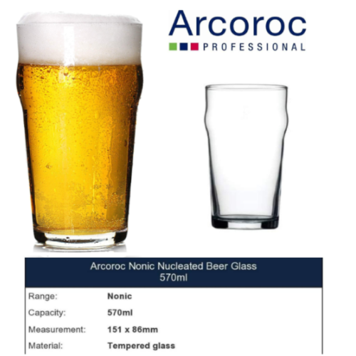 Copo 57 Cl - 20 Oz  Nonic Arcoroc                           