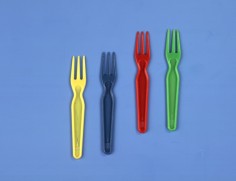 Garfos Aperitivo 5.5Cm Cor Sortid. 1000 Und.(Papstar)       