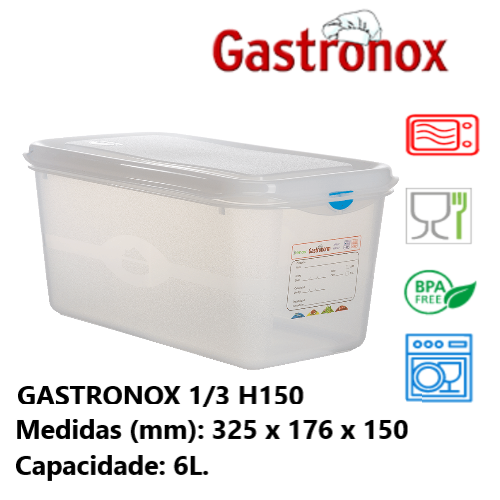 Caixa  Gastronorm 1/3  6 Lts (Trilla)                       