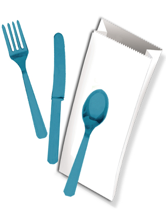 Saqueta Branca Talheres 250 Unidades                        