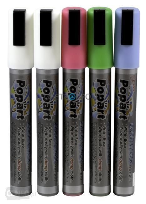 Pack 5 Marcad. 2-Brancos 1-Verd.1-Azul.1-Rosa 5Mm Hendi     