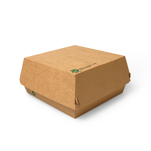 Caixa Para Hamburguer &quot;Pure&quot; 15,5X15,5X9Cm 25 Unid.         