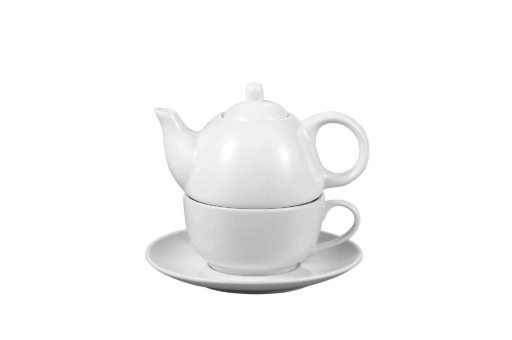 Bule 34Cl C/Chavena 24Cl E Pires Porcelana 16Cm A228        