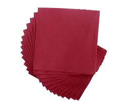 Guardanapo 40X40 P.P. 1 F. Unidade C/50 Cx.24 Bordeaux      