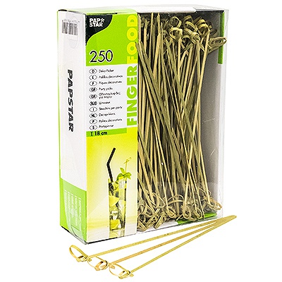 Palito Decorativo Bambu 18 Cm 250 Unid Papstar              