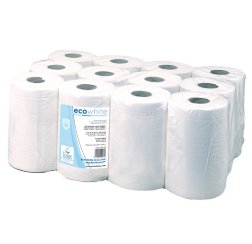 Seca-Mãos "Mini Barril" Ecolabel 2F-160 Folhas 12 Rolos     