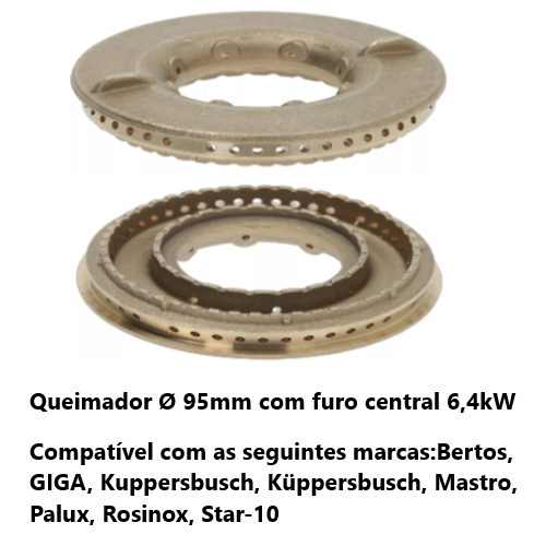Espalhador Diametro 95Mm 6,4 Kw C/Orif.Central Silko        