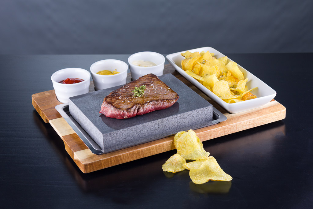 Bife Na Pedra 20X15X3Cm C/4 Pcs Porcelana                   