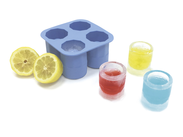 Molde Silicone  4 Copos Redondos H-120X60Mm Hendi           