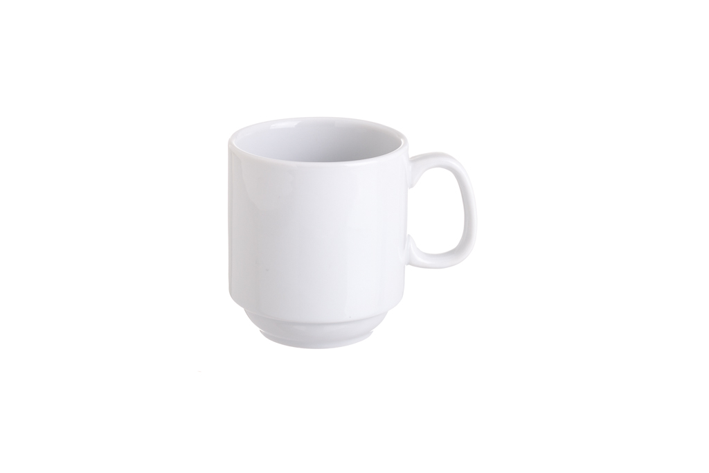 Caneca Porcelana Hotel Empilhavel Ø8X9.5 280Ml              