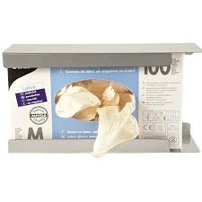 Suporte Parede Inox P/Embalagem Luvas 13,5X25X8,5Cm         