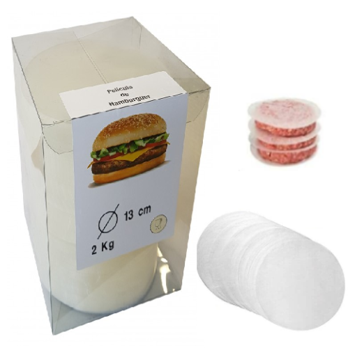 Pelicula Para Hamburguer  Pp 13Cm C/2Kg                     