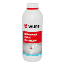 Desentupidor De Canos Liquido Profissional 1L Wurth         