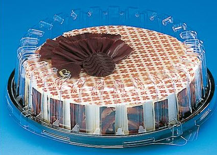 Prato Redondo Preto 250X215X20Mm  Actipack Guillin          