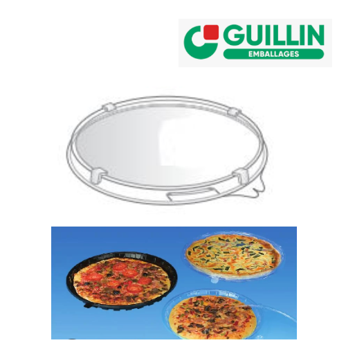 Tampa Caixa Pizza Cristal 31Cm  Actipack  Guillin Unid.     