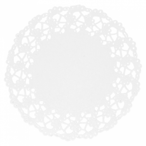 Naperon Redondo 34Cm Branco 250 Unid.                       