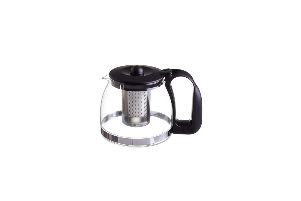 Bule Vidro C/Difusor Chá Inox 700Ml                         