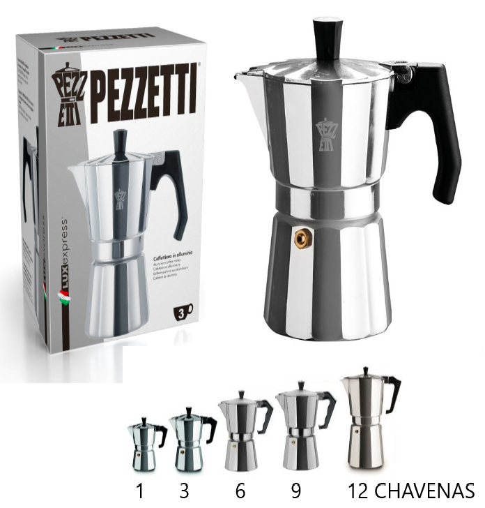 Cafeteira Aluminio Luxexpress 1 Chav. Pezzetti              