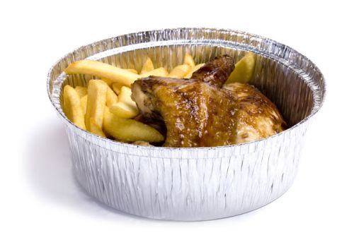 Embalagem Aluminio C/Tampa 1420Ml 21X5,7Cm 100 Unid.        