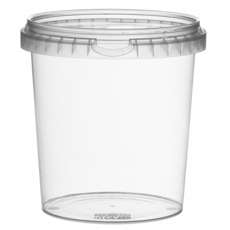 Recepiente Inviolavel Cx+Tamp  870Ml Transp.Pp Unid         