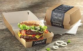 Caixa Para Hamburguer Cartao 15,5X15,5X9Cm 50 Unid.         