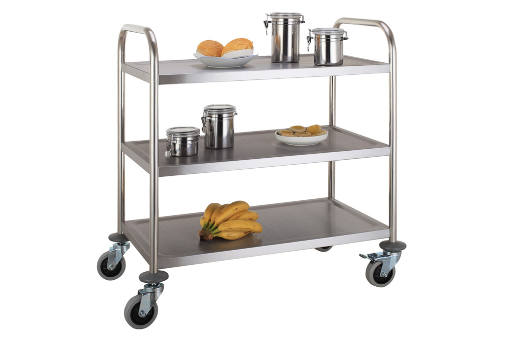 Carro Serviço 3 Prat Inox 81X46X91Cm                        