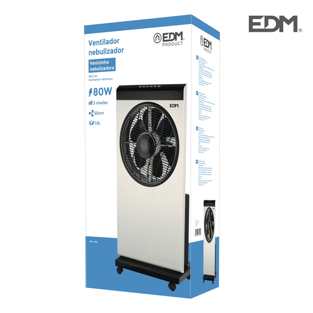 Ventoinha Nebulizadora 80W Ø Aspas 30 Cm Edm                