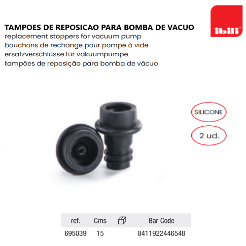 Tampoes De Reposicao Para Bomba De Vacuo 2 Unid             
