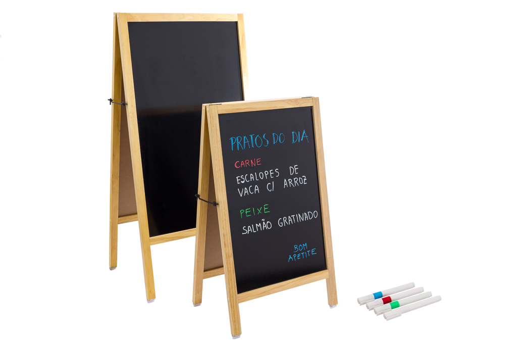 Placard Menu Duas Frentes Natural 120X60Cm                  