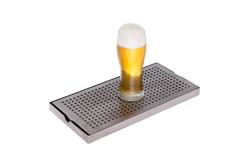 Escorredor Para Copos Bar Em Inox 30X15X2Cm                 
