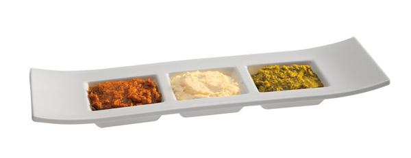 Bandeja Branca C/3 Divisorias Melamina 29X9X3Cm Aps         