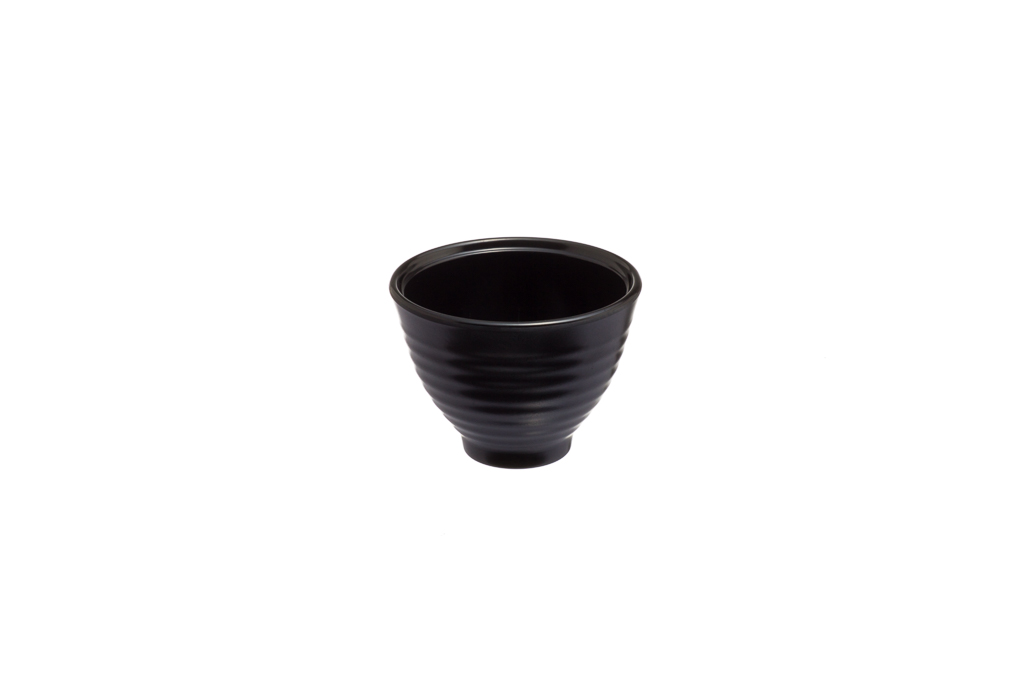 Tigela Redonda Melamina Preta Mate Ø10.5X8Cm 30Cl           