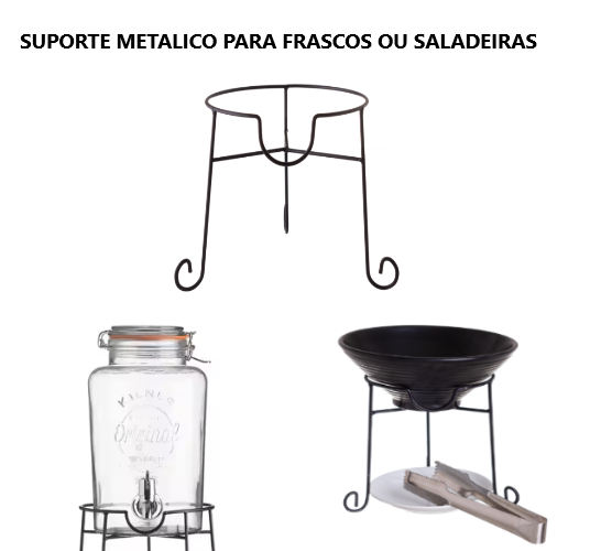 Suporte Metal P/Frasco 16X19Cm 6Lt                          