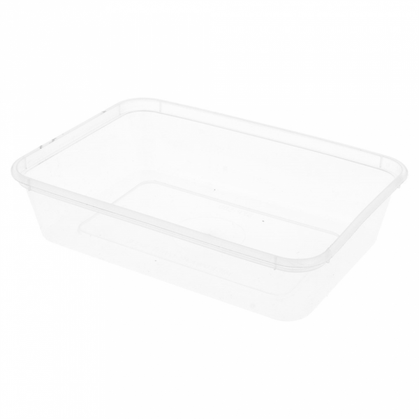 Caixa Retangulares 500Ml 17,5X12X3,5Cm Transp. 50 Unid.     