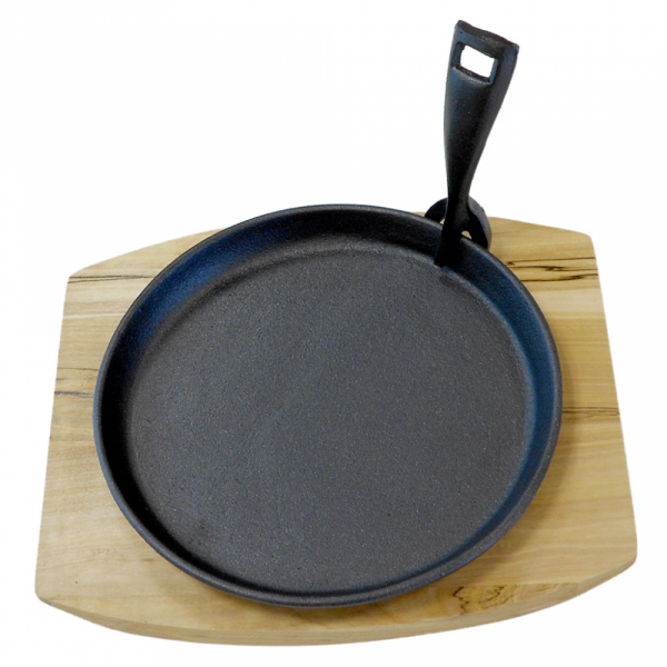 Prato Campestre+Base Madeira Ø 22Cm Preto Ferro             