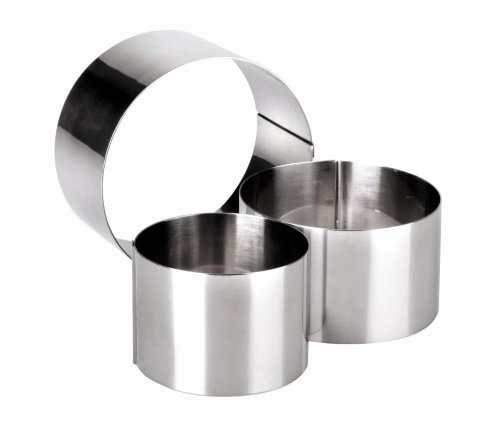 Conjunto De 3 Aros Inox 7+8+10Cm Altura 4,5Cm Ibili         