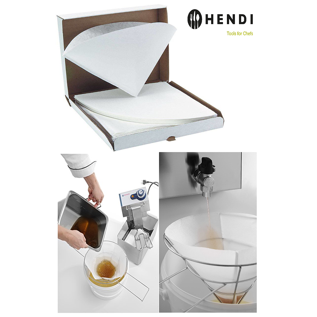 Filtro De Gordura Para Fritadeira 254X254Mm  50 Unid. Hendi 