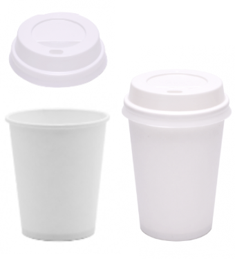 Tampa Em Cana De Açucar P/Copo Papel 250Ml D.80 50 Unid.    