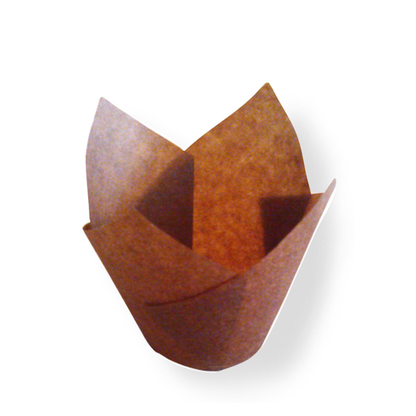 Muffin Cups Tulipa 15X15Cm Castanho 200 Unid.               