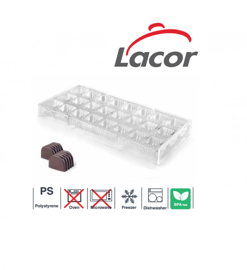 Molde Para Bombons Linear Polystyrene 25,5X24,5X17Mm Lacor  