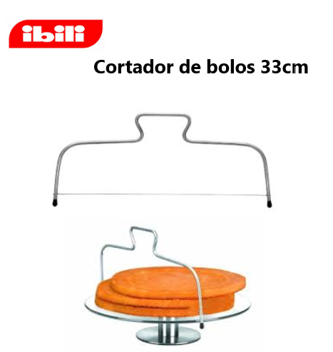 Cortador De Bolos Inox Com Fio De 33Cm Ibili                