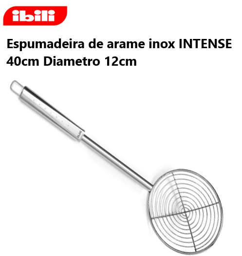 Espumadeira De Arame Inox Intense 40Cm Diamt.12Cm Ibili     