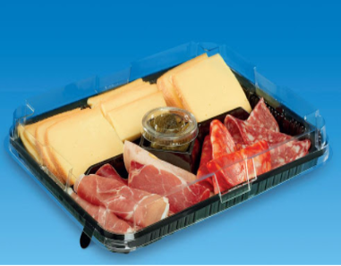 Base Preta C/2 Divisões 310X235X20Mm C/Espaço Molho Guilln  