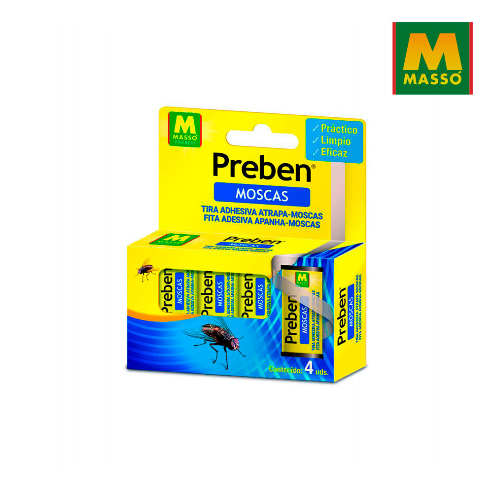 Preben Fita Adesiva Moscas 4 Uds                            